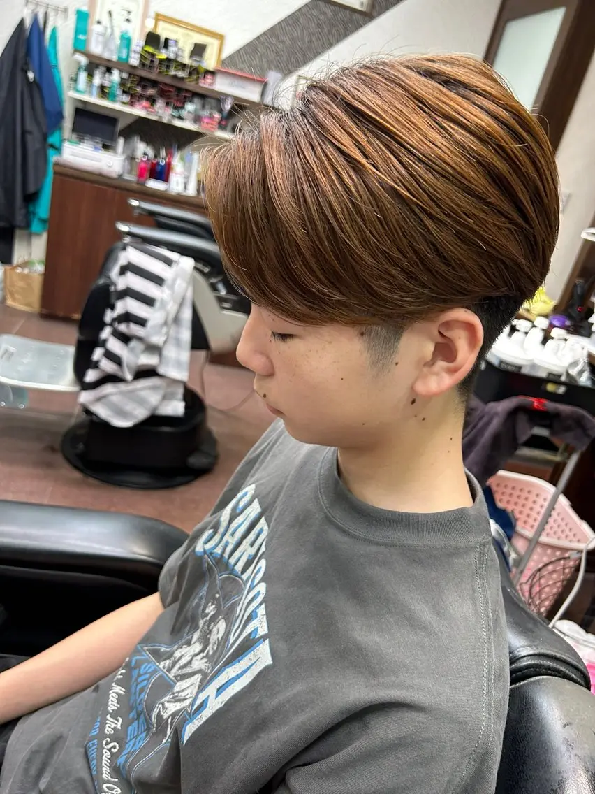 メンズ曲がる縮毛矯正(カット込み)の写真