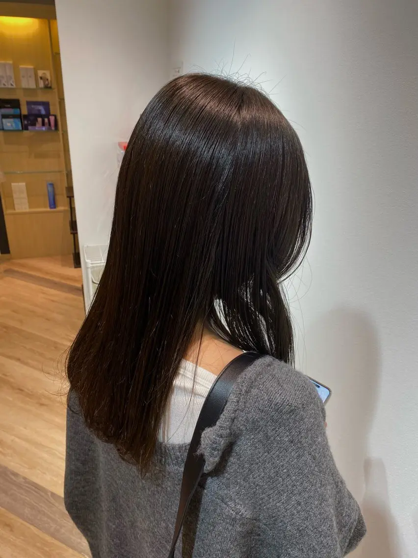 セミロング カラー ブラウンカラー Yamada Ami🪐のヘアスタイル