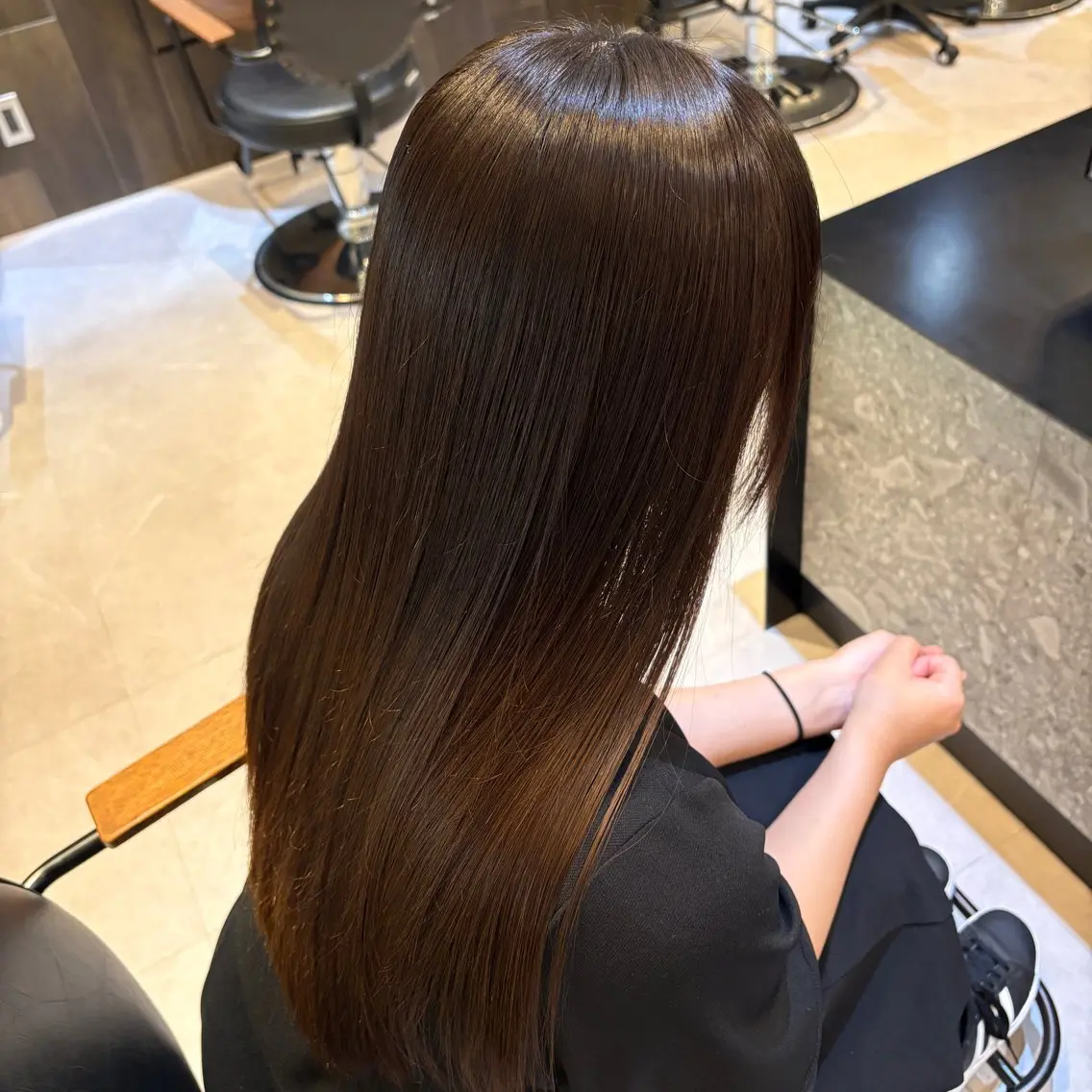 ロング パーマ 縮毛矯正 最安値メニュー✨️ sayuri🍓のヘアスタイル