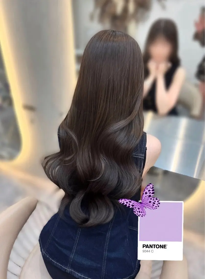 セミロング カット ヘアカラー 韓国トレンド💓 阿部あんじゅのヘアスタイル