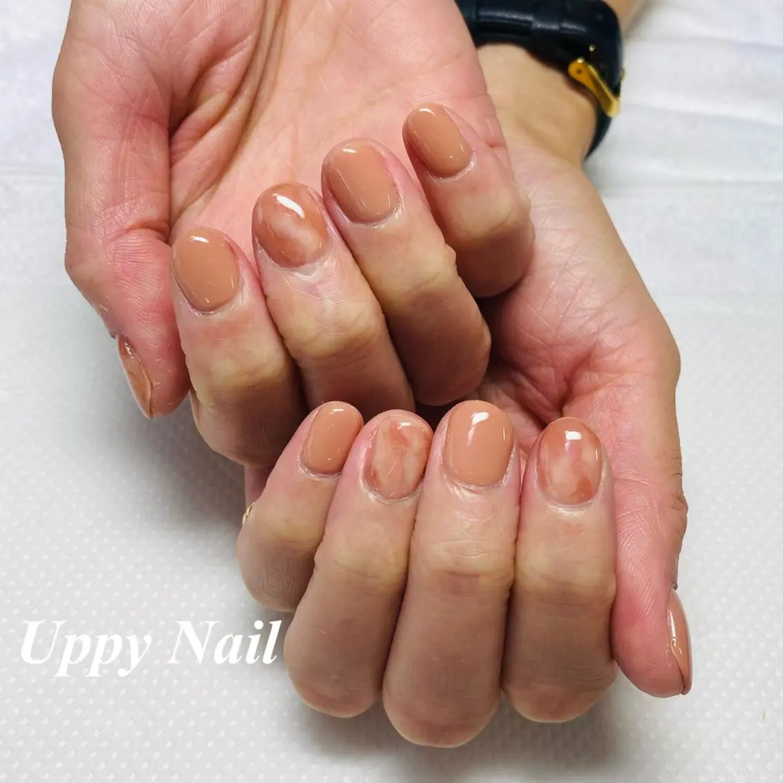 ネイル 大理石ネイル(マーブル) オフィスネイル シンプルネイル ハンドネイル Uppy Nail ukyoのネイルデザイン