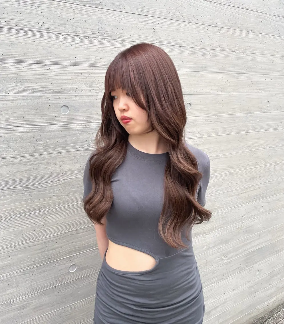 ロング カラー シールエクステ ボブ エクステ ロング ヘアカラー エクステ 🔗透明感カラー🔗 エクステ✂️はるちかのヘアスタイル