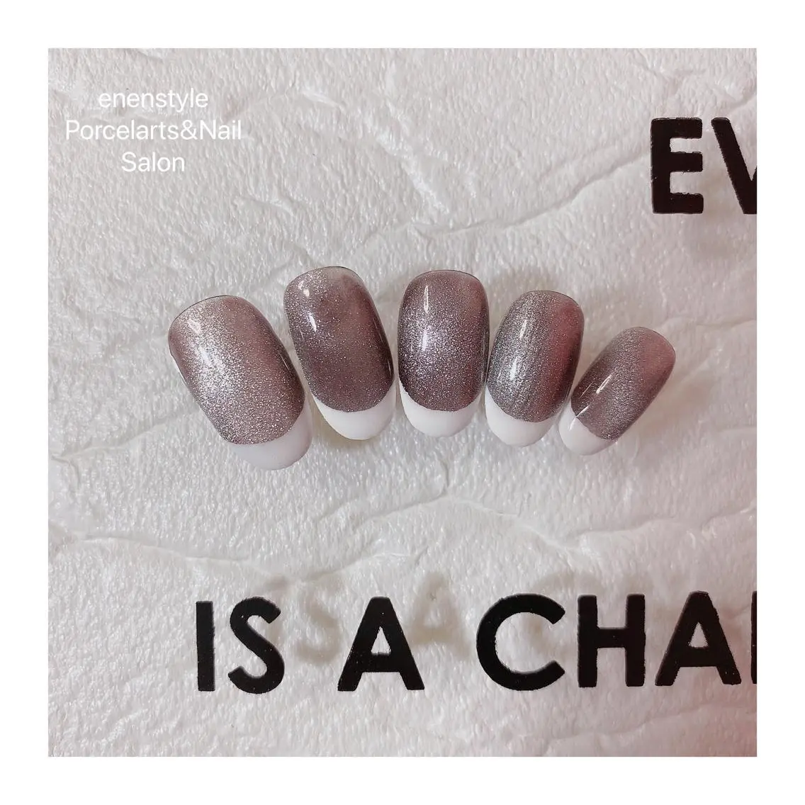 ミディアム ネイル ハンドネイル 🐾enen style 🐾のネイルデザイン