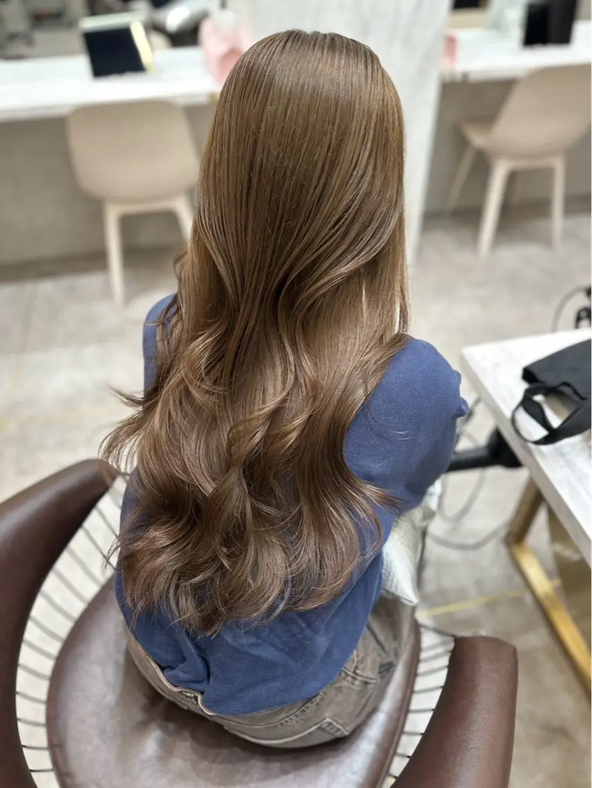 ロング カラー ベージュカラー カット ヘアカラー トリートメント 🌈Hiroki🌈 似合わせヘアのヘアスタイル