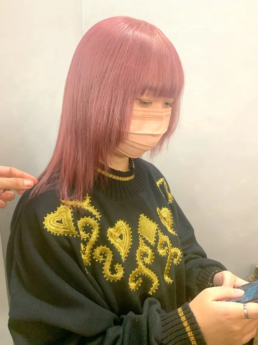 ミディアム カラー 重松 丈博のヘアスタイル
