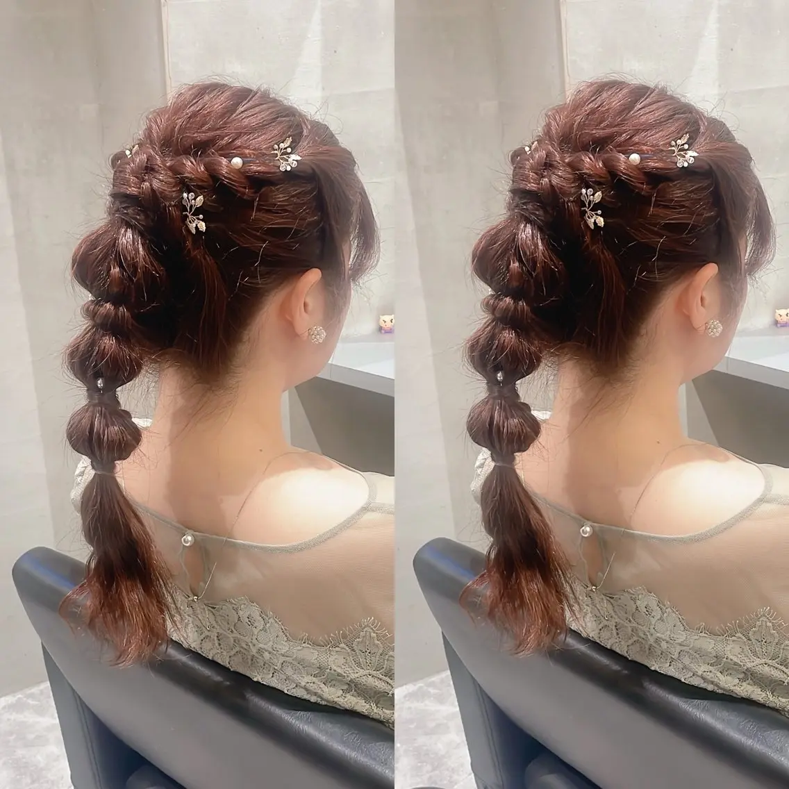 セミロング ヘアアレンジ ヘアセット Minami. 🩵 再現性特化ヘアのヘアスタイル
