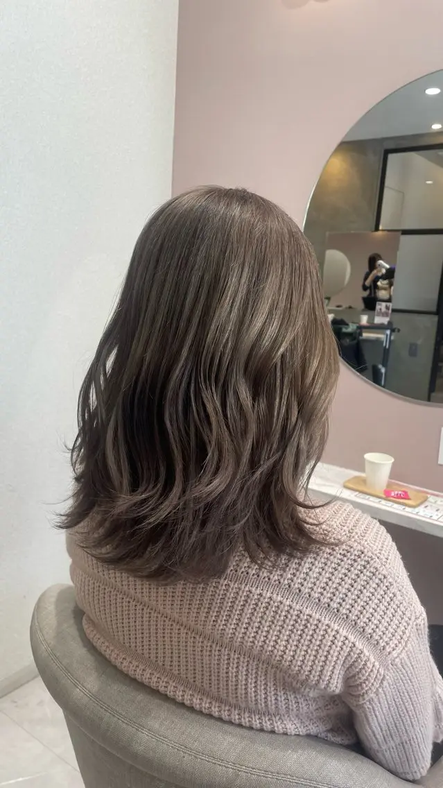 🌟🎀ワンブリーチ＋オンカラー🎀🌟➕Aujua 2step🧴‎🤍の写真