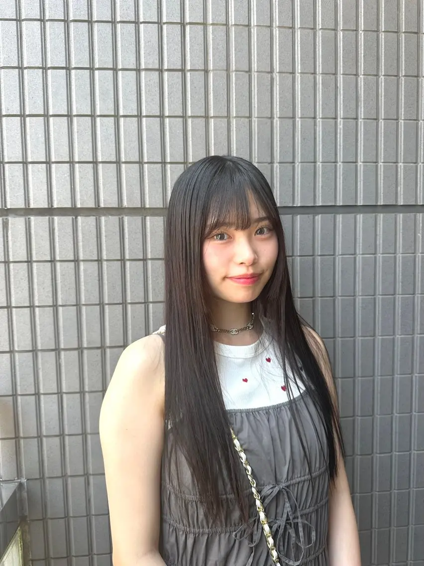 ロング トリートメント 韓国レイヤー 🎀ダブルカラーのヘアスタイル