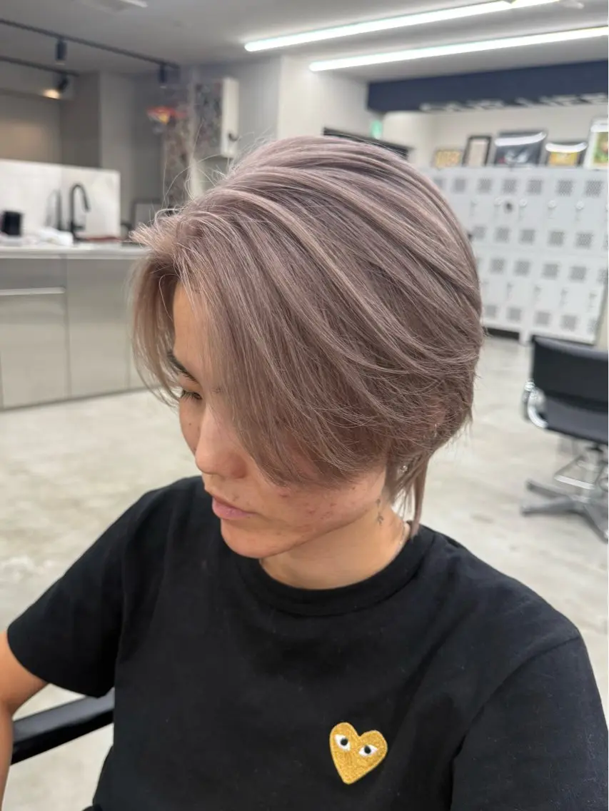 ミディアム ミディアムパーマ 韓国風ヘア わたる /カットモデル募集のヘアスタイル