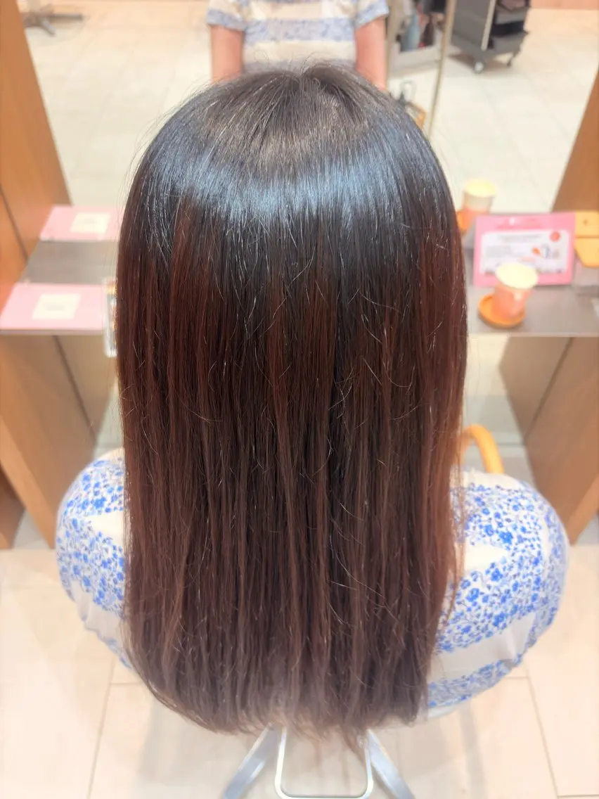 ロング 縮毛矯正 カラーモデル募集中/ ともみのヘアスタイル