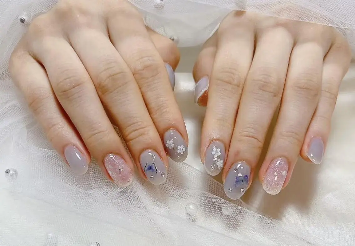 ネイル ジェルネイル 韓国ネイル マグネットネイル 持ち込み オフィスネイル ハンドネイル ハンドケア 🎀長さだし船橋🎀 ネイルサロンのネイルデザイン