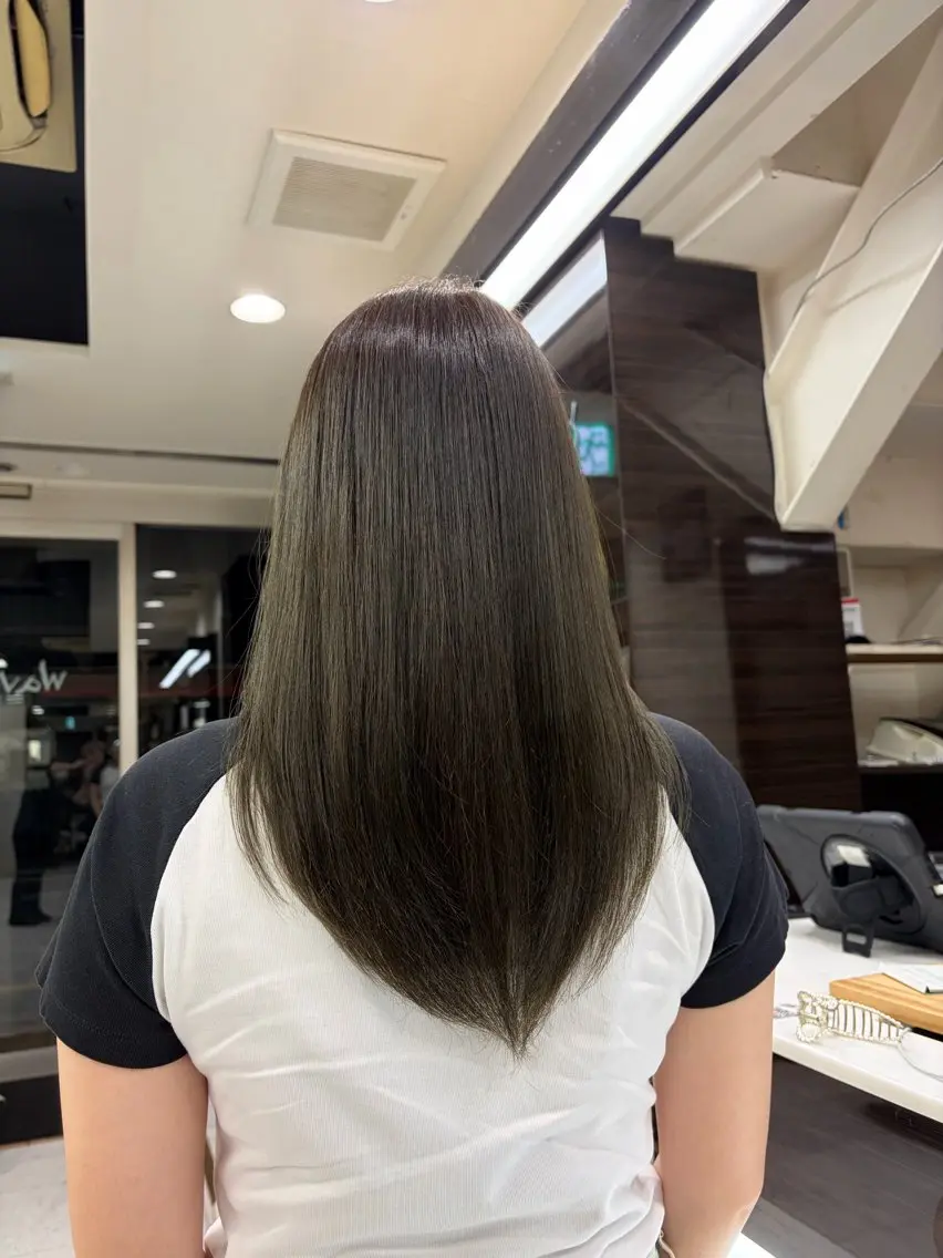ロング カラー ヘアカラー 旗手 沙和のヘアスタイル