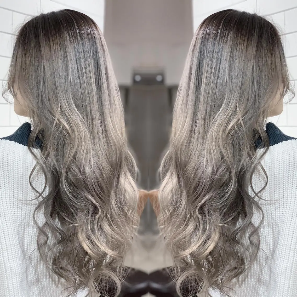 ロング カラー パーマ ヘアアレンジ メンズ キッズ ネイル マツエク・マツパ ヘアカラー 髪質改善×ハイトーン 中田啄也のヘアスタイル