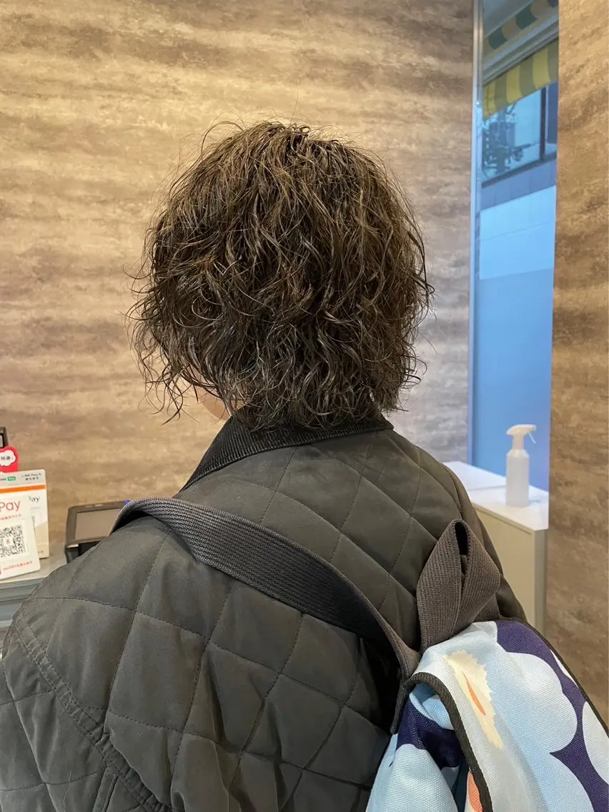 パーマ メンズ メンズブリーチ メンズハイライト メンズインナーカラー メンズ韓国風 メンズパーマ 🫟Blanco🫟 Color&Careのヘアスタイル