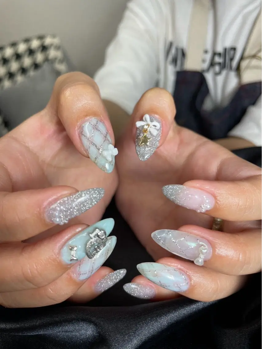 ネイル チークネイル 桜ネイル 長さ出し フットネイル ジェルネイル ハンドネイル XIINH NAIL SALONのネイルデザイン
