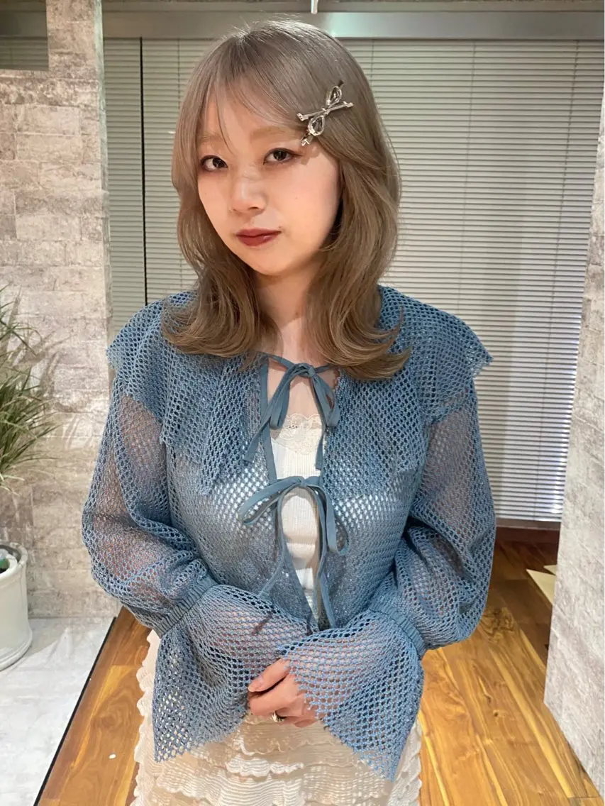ミディアム カラー カット ヘアカラー トリートメント mai / linoah˚✧のヘアスタイル