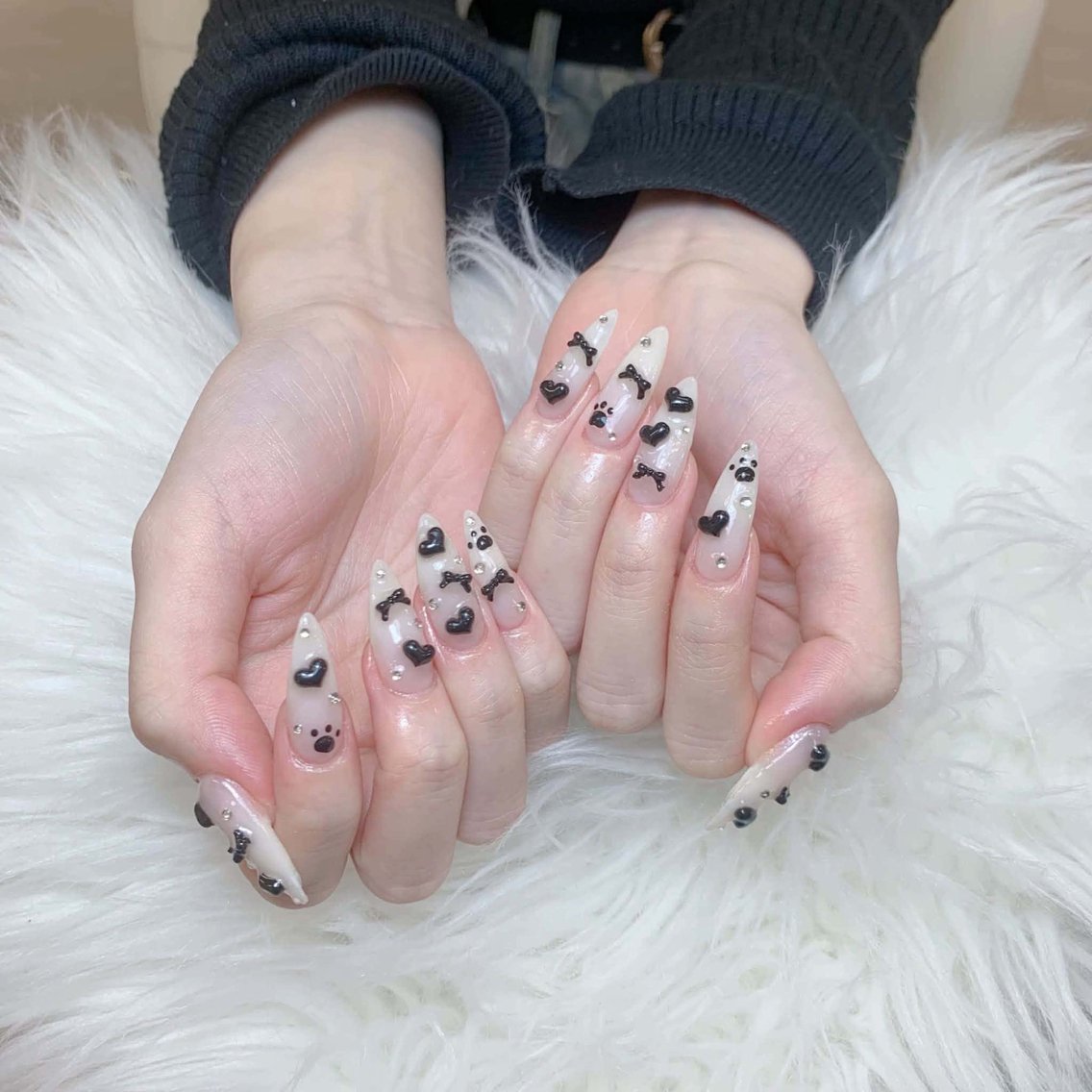 ネイル ハンドネイル ANH ゴテゴテ ネイルスタジオのネイルデザイン