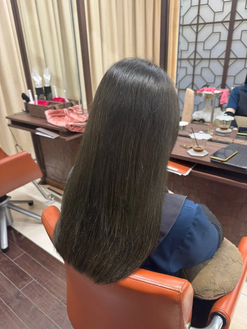 ロング カット 縮毛矯正 レイヤー職人・ 似合せ美容師そうまのヘアスタイル