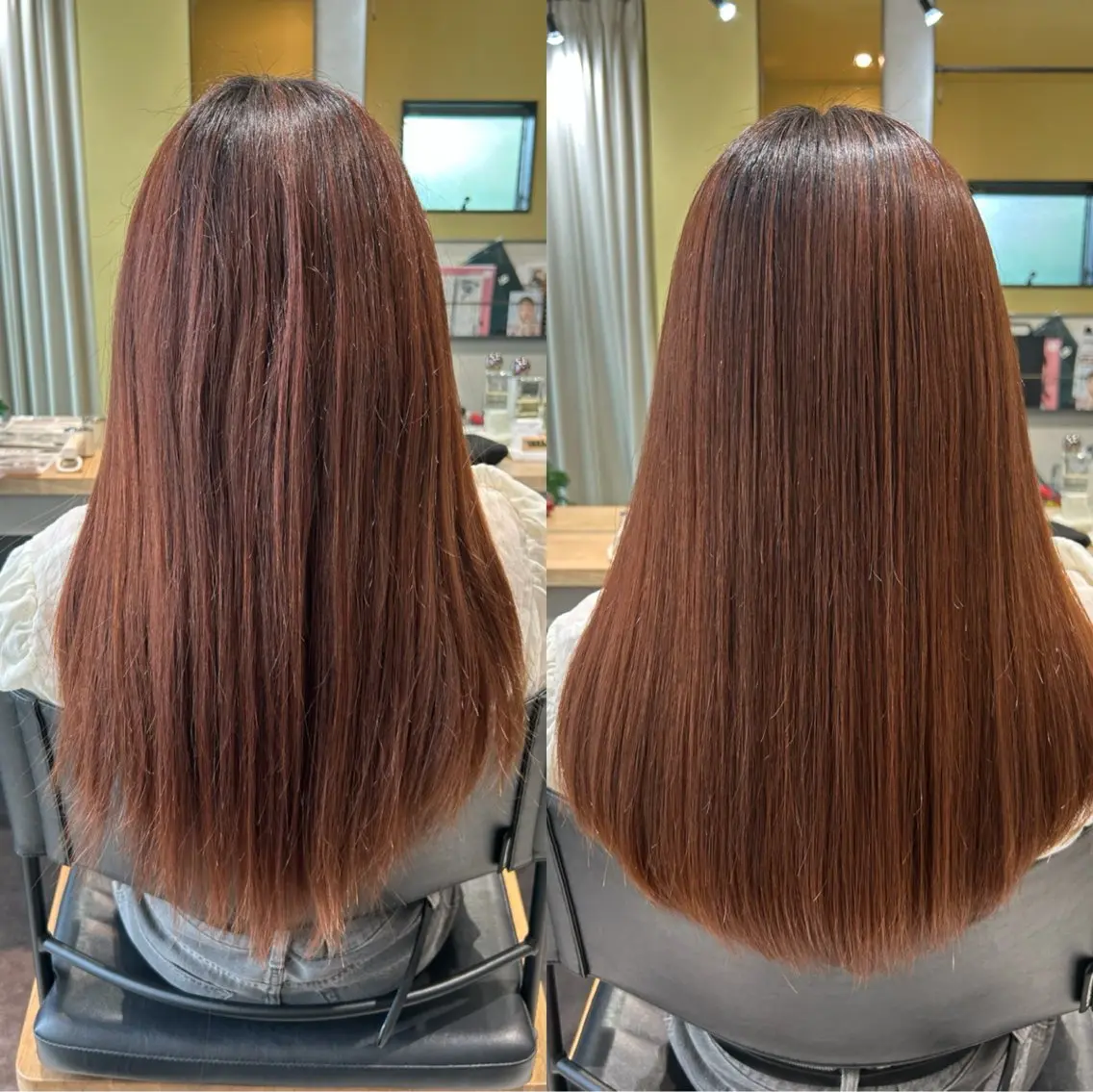 ロング パーマ 髪質改善 ストレートパーマ カット 縮毛矯正 トリートメント hubhair レイヤー/透明感のヘアスタイル