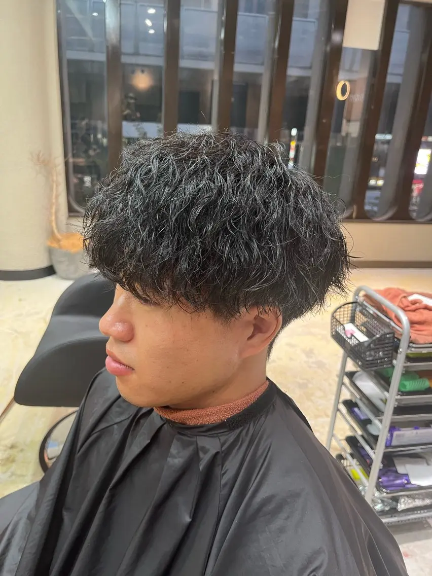 メンズ カット パーマ 🏅EIGHT難波/ 【店長】タモツのヘアスタイル