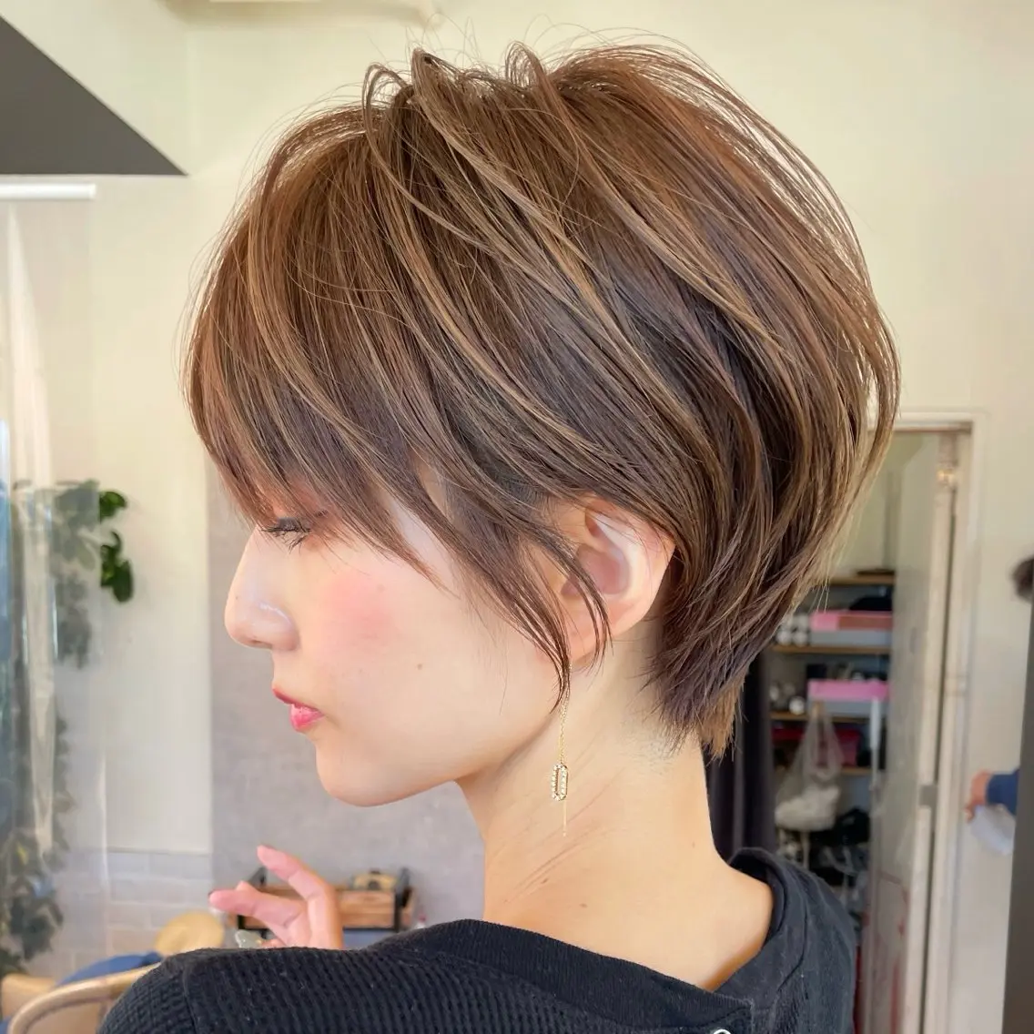 ショート カット ヘアカラー 朝ラクが続くショート /銀座/若狭真央のヘアスタイル