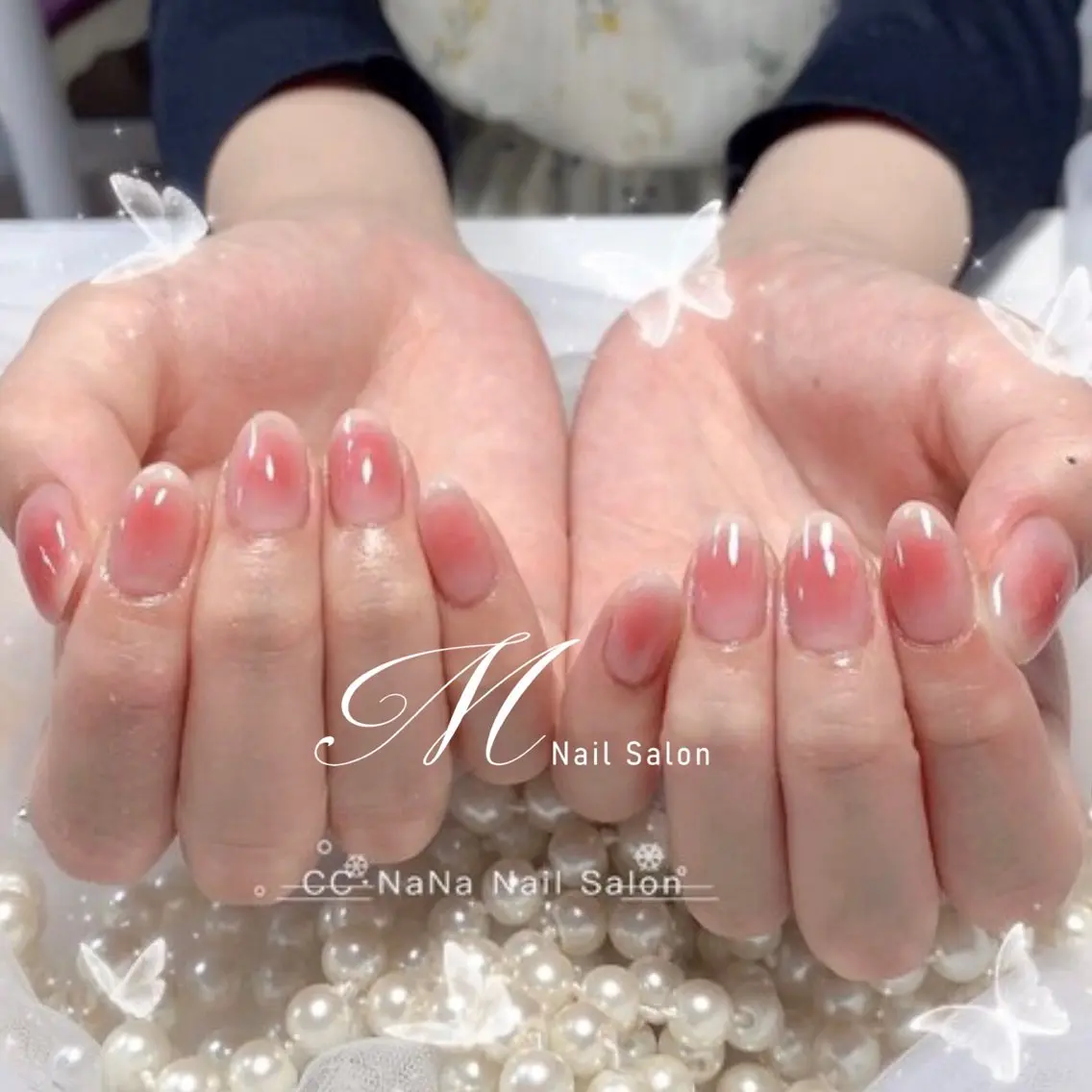 【限定一日1名限定見れてる今お🉐】大流行チークネイル💗ワンホン風🌟パラジェル追加可能の写真