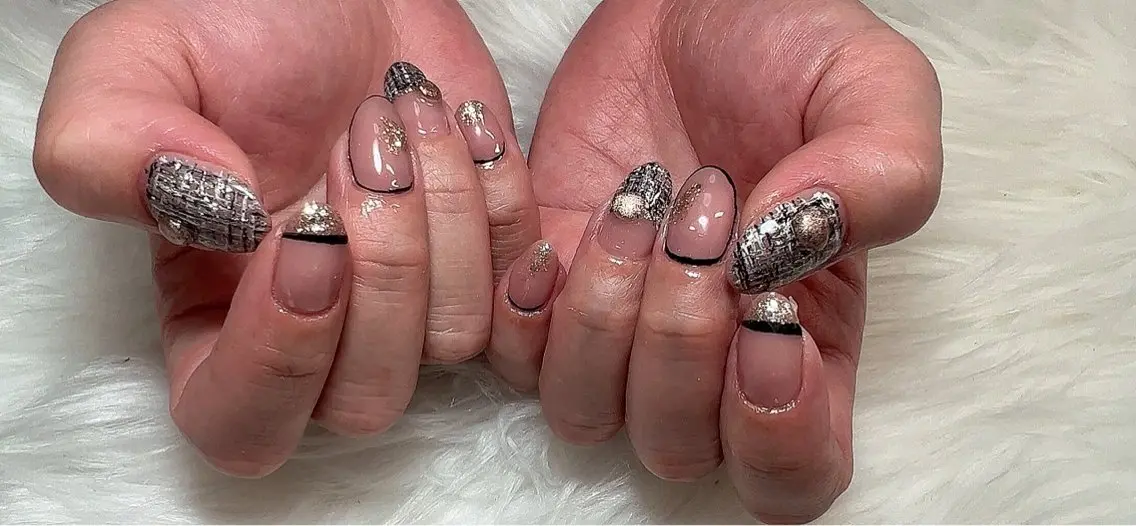 ネイル ツイードネイル Mimi Nailのネイルデザイン
