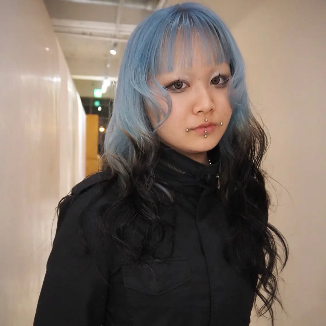 ロング カラー ブリーチ ブルーカラー ケアブリーチ 透明感カラー デザインカラー ヘアカラー yuki/ブリーチ/ JILLSTUDIOのヘアスタイル