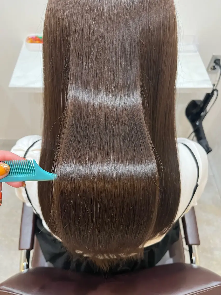 ロング カラー カット ヘアカラー トリートメント 【髪質改善 艶髪】 布川 莉穂のヘアスタイル