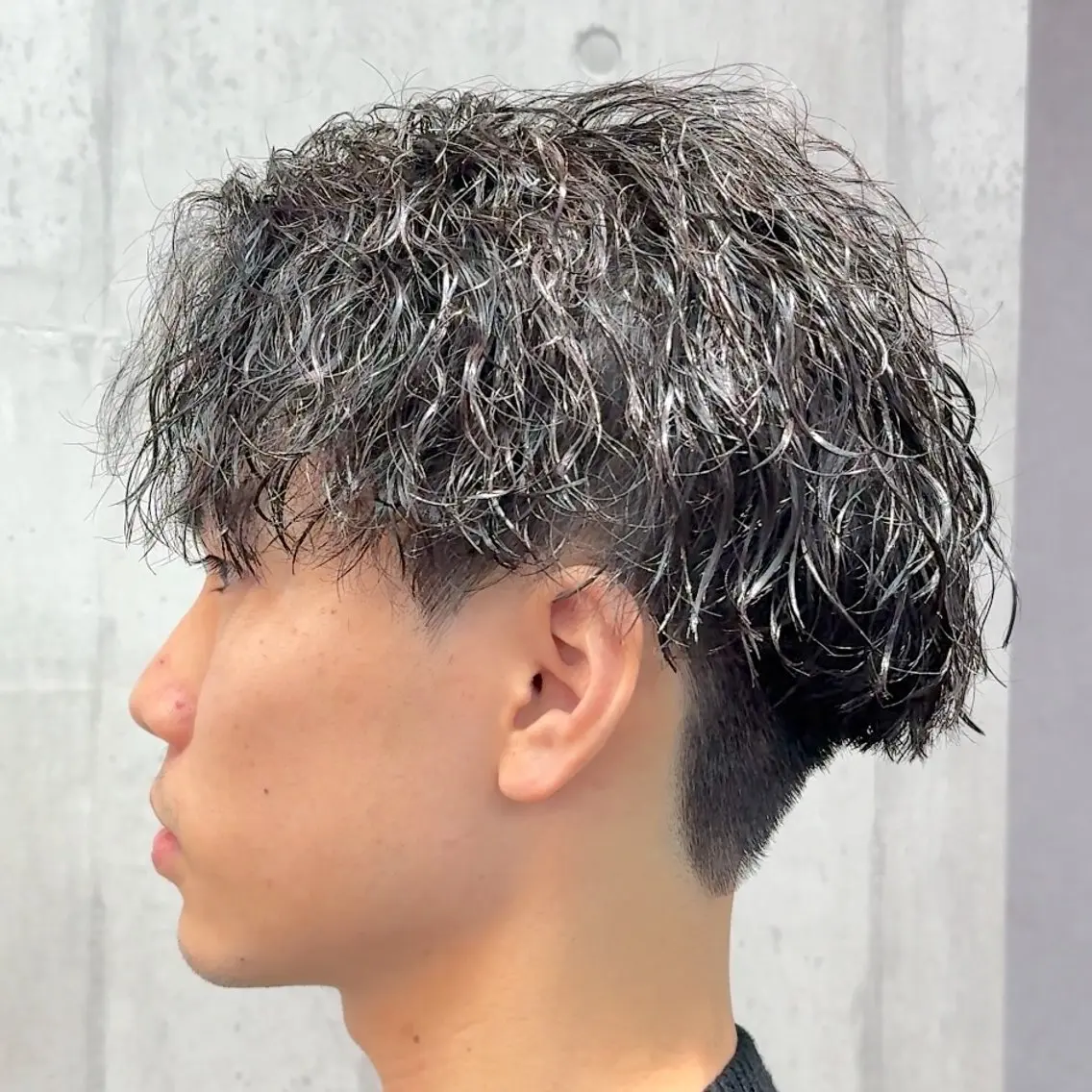 ミディアム パーマ ヘアアレンジ メンズ MENIN メンズ サロン 望月 涼太のヘアスタイル