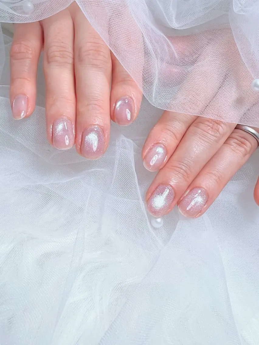 ネイル マグネットネイル マグネットワンカラー ワンカラーネイル nail salon Noël_赤磐のネイルデザイン
