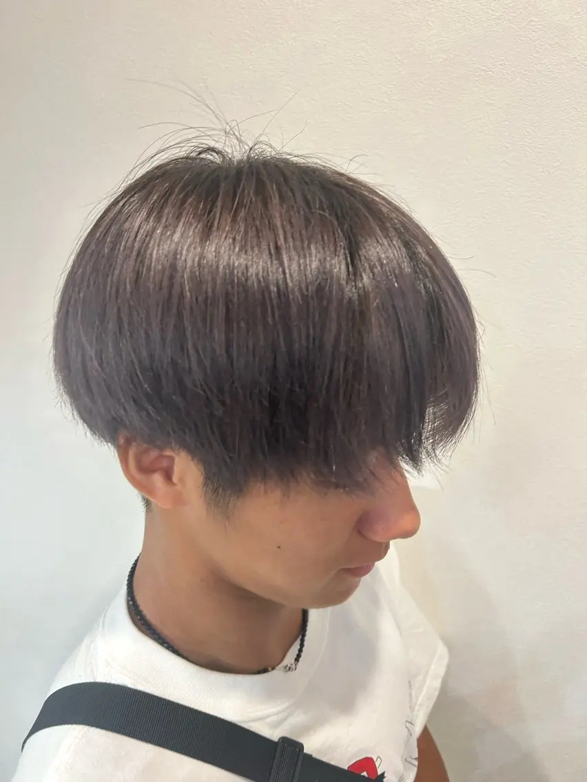 カラー シルバー 元永 沙知のヘアスタイル