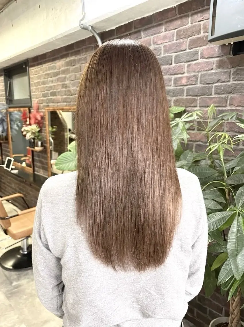 〔💎髪質改善お試しメニュー💎ツヤサラ間違いなし‼️〕 メンテナンスカット&1カラー&ULTOWA髪質改善&Trの写真