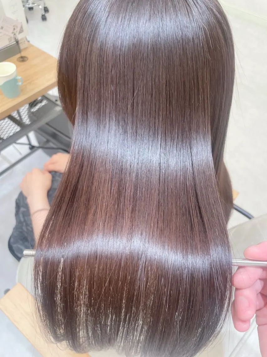 ロング トリートメント カット ヘアカラー トリートメント 髪質改善✨艶髪カラー 縮毛矯正✨有田仁志のヘアスタイル