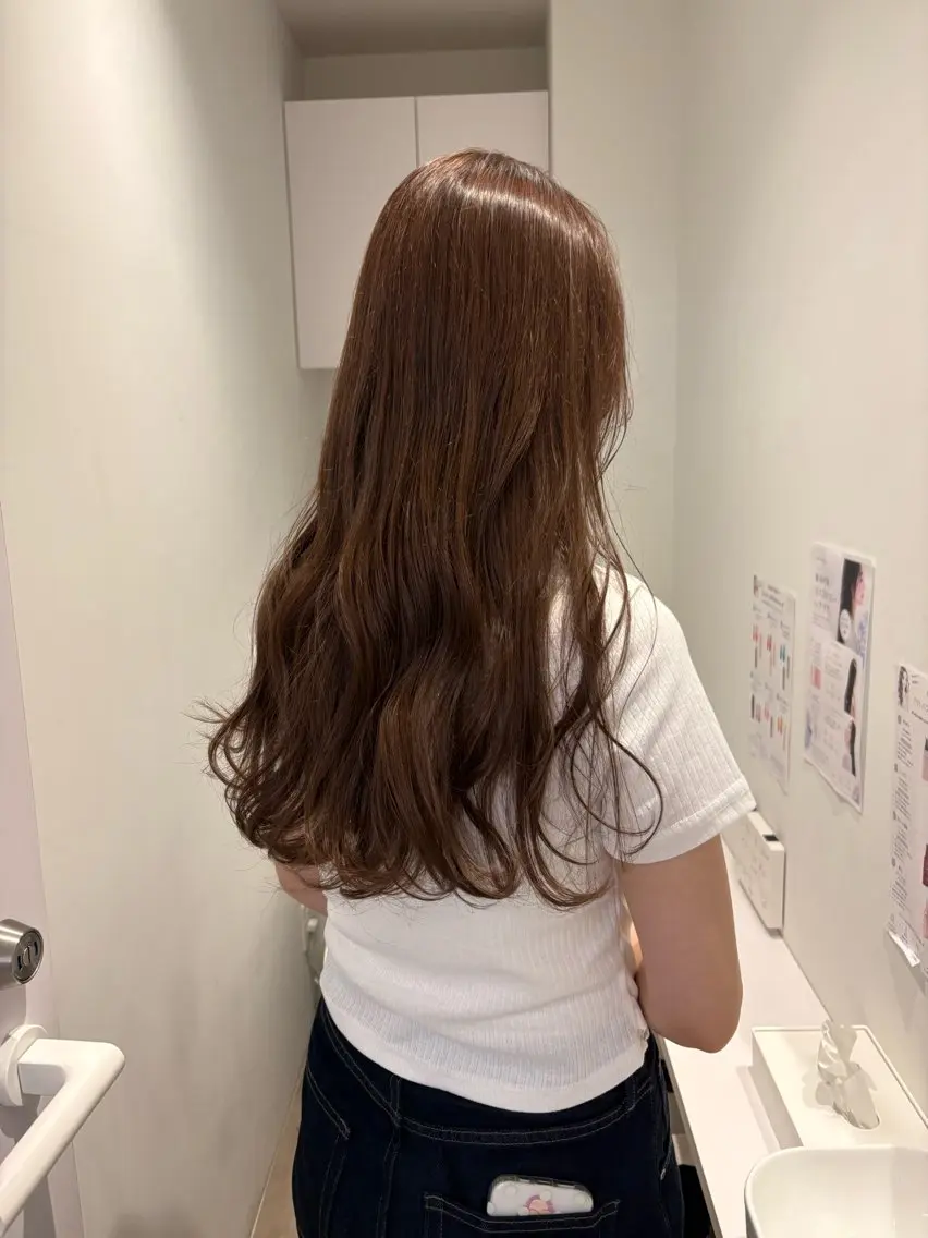 ロング カラー ベージュカラー ラベンダーカラー ラベンダーベージュ カット ヘアカラー トリートメント 透明感カラー🫧 nanohaのヘアスタイル