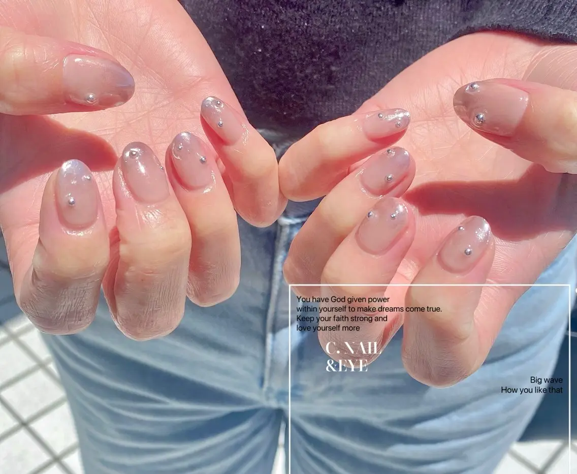 ネイル 入学式 フラッシュネイル フットネイル 卒業式 氷ネイル・うるうるネイル C.Nail &Eyeのネイルデザイン
