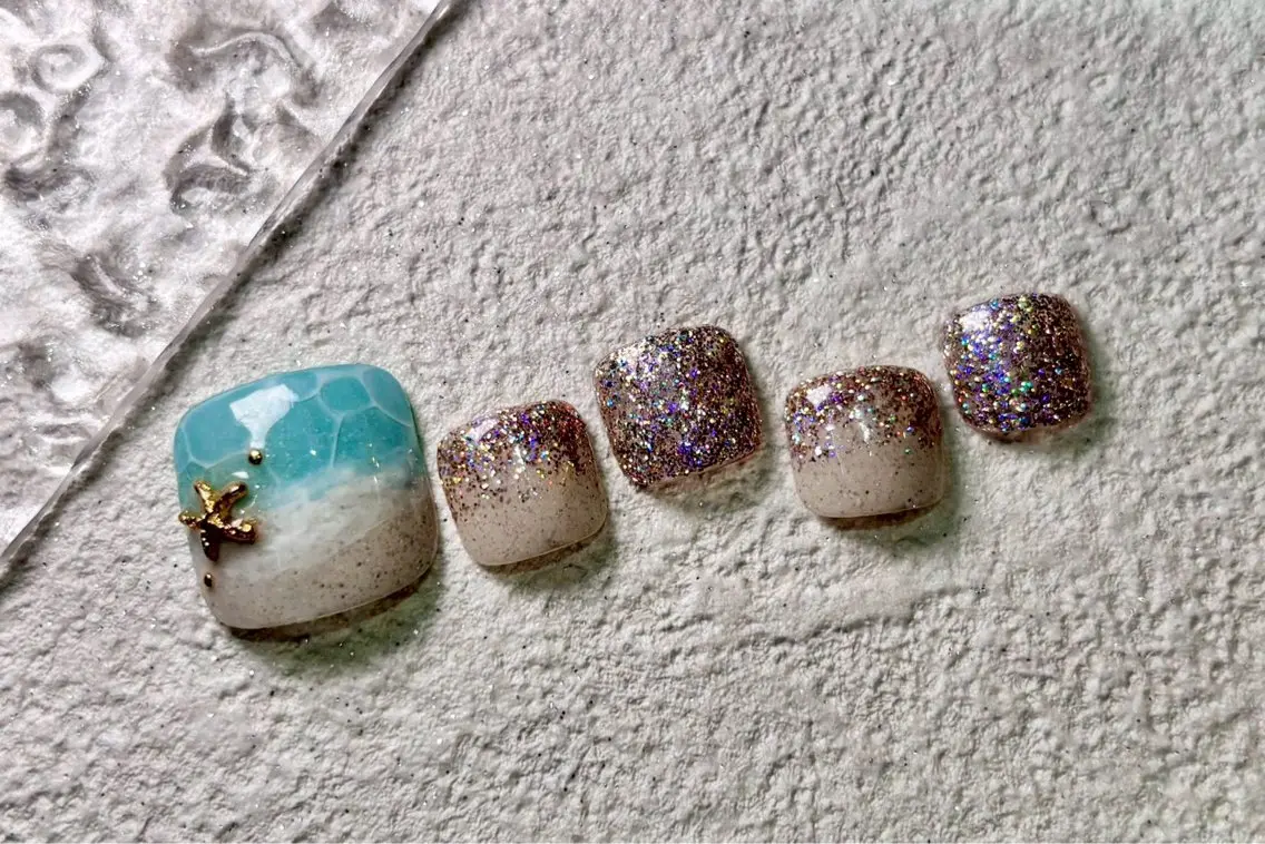 ネイル フットネイル nail salon quartettoのネイルデザイン