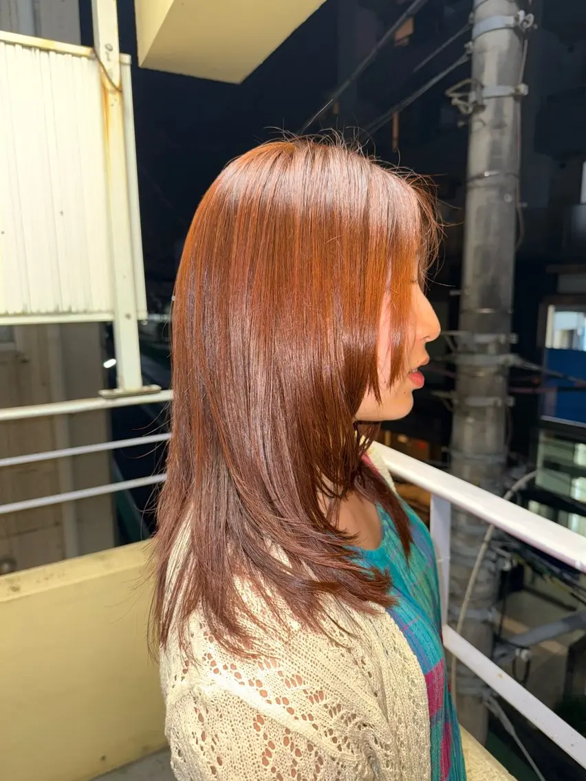 ロング カラー ku rumiのヘアスタイル