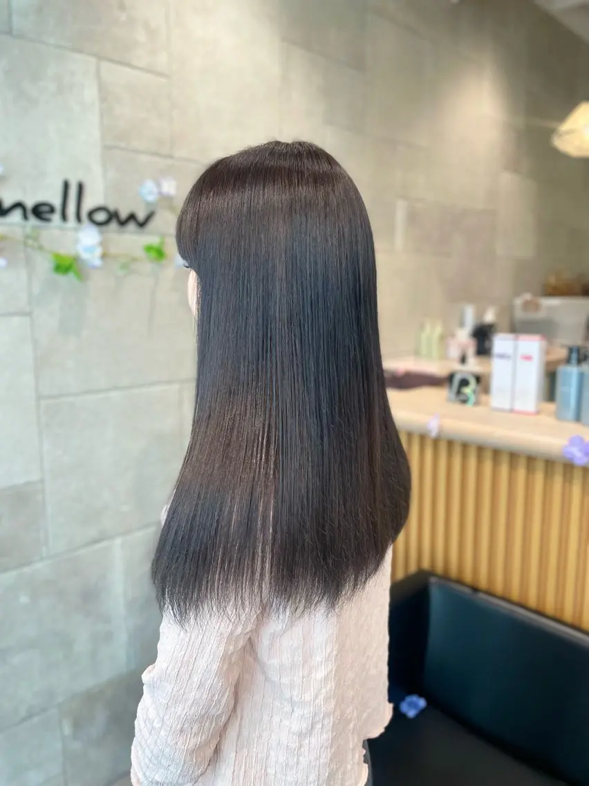 ロング カラー ブルーカラー ブルーグレー ブルーグレージュ グレージュ 🌙透明感×艶カラー HARURU🌙のヘアスタイル
