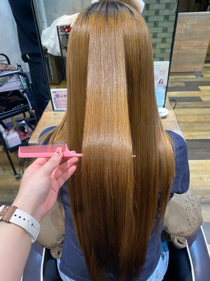 縮毛矯正 mayu 🕊️🫧のヘアスタイル