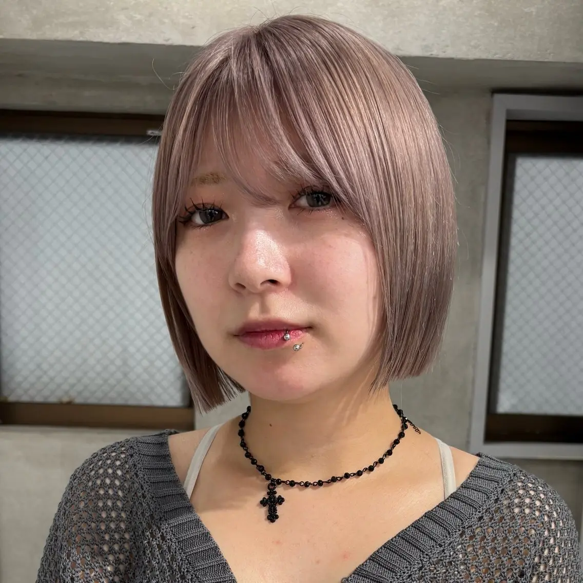 ショート ボブ カット ヘアカラー ボブ/透明感カラー /AYUNAのヘアスタイル