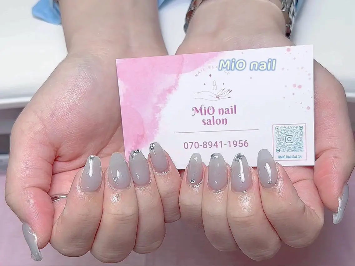 ネイル ジェルネイル 韓国ネイル 持ち込み オフィスネイル ワンホンネイル MiO Nailのネイルデザイン