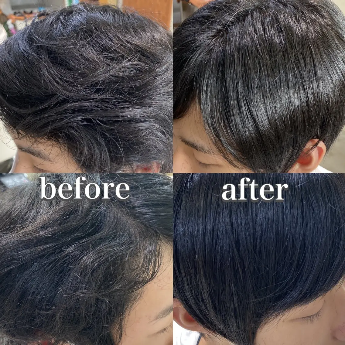 ショート パーマ メンズ くせ毛 縮毛矯正 メルクヘアー 中澤のヘアスタイル