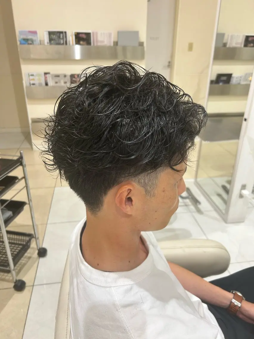 メンズ カット パーマ 髙木 碧唯のヘアスタイル