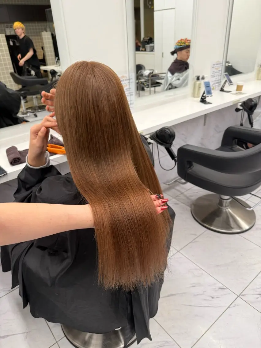 ロング カラー ヘアアレンジ ヘアカラー トリートメント ヘアセット 💗横浜美容室 💗HARUNAのヘアスタイル