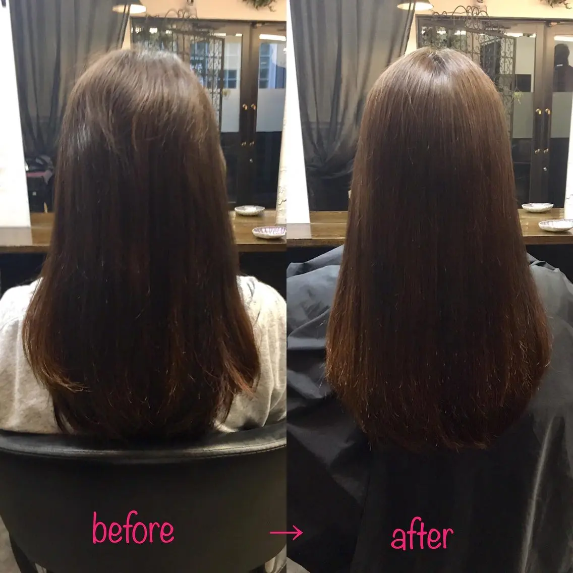 ロング 縮毛矯正 縮毛矯正&髪質改善 MAILHAIRのヘアスタイル