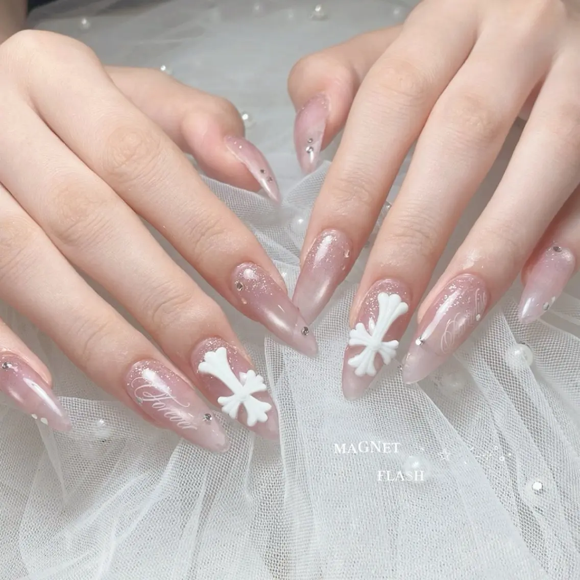 ネイル ロングネイル ハンドネイル 🎀FLORANZ 🎀MIKAのネイルデザイン