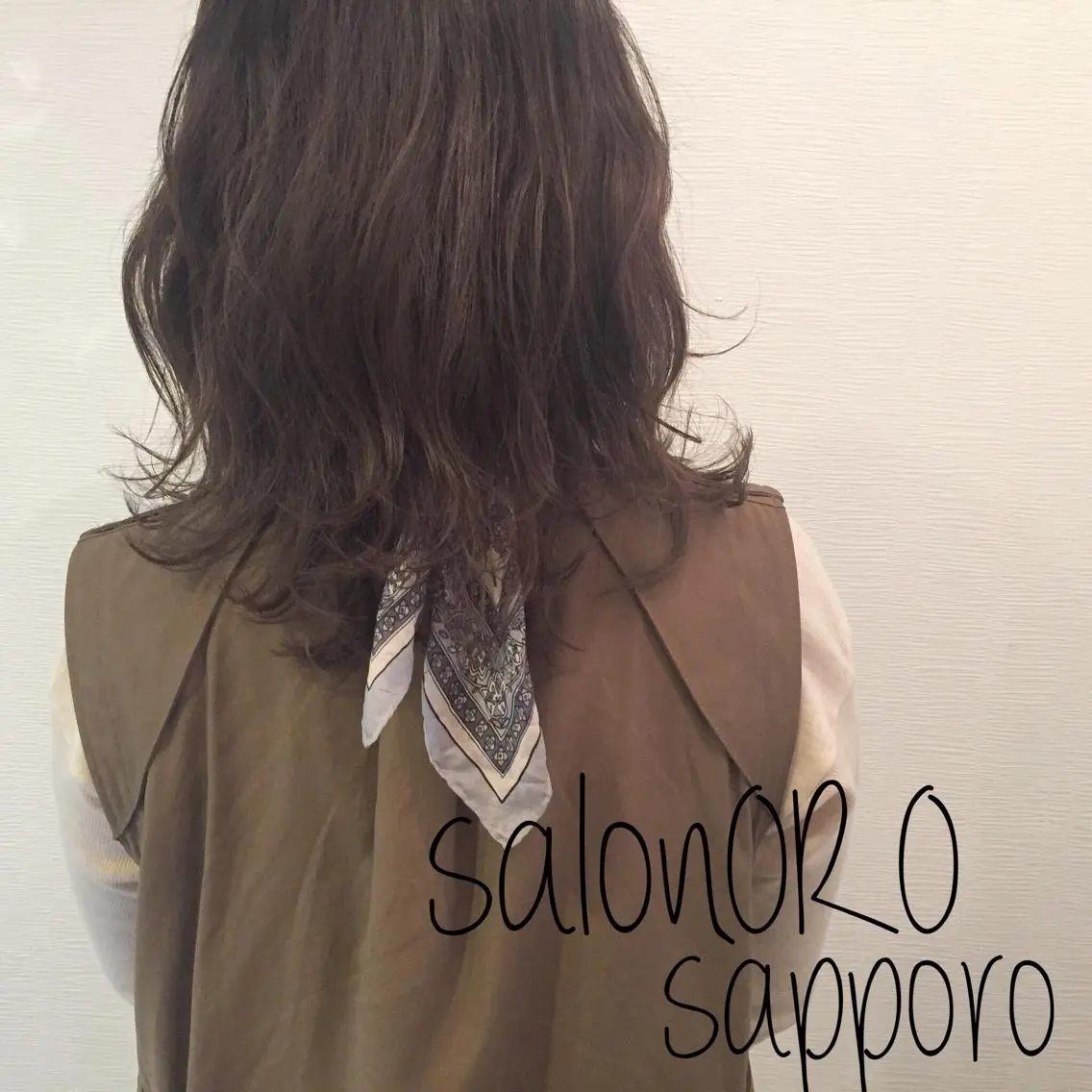 ミディアム カラー ブリーチ グラデーションカラー グレージュ ハイライトカラー ブリーチなしカラー カット ヘアカラー トリートメント 池田 真由美のヘアスタイル