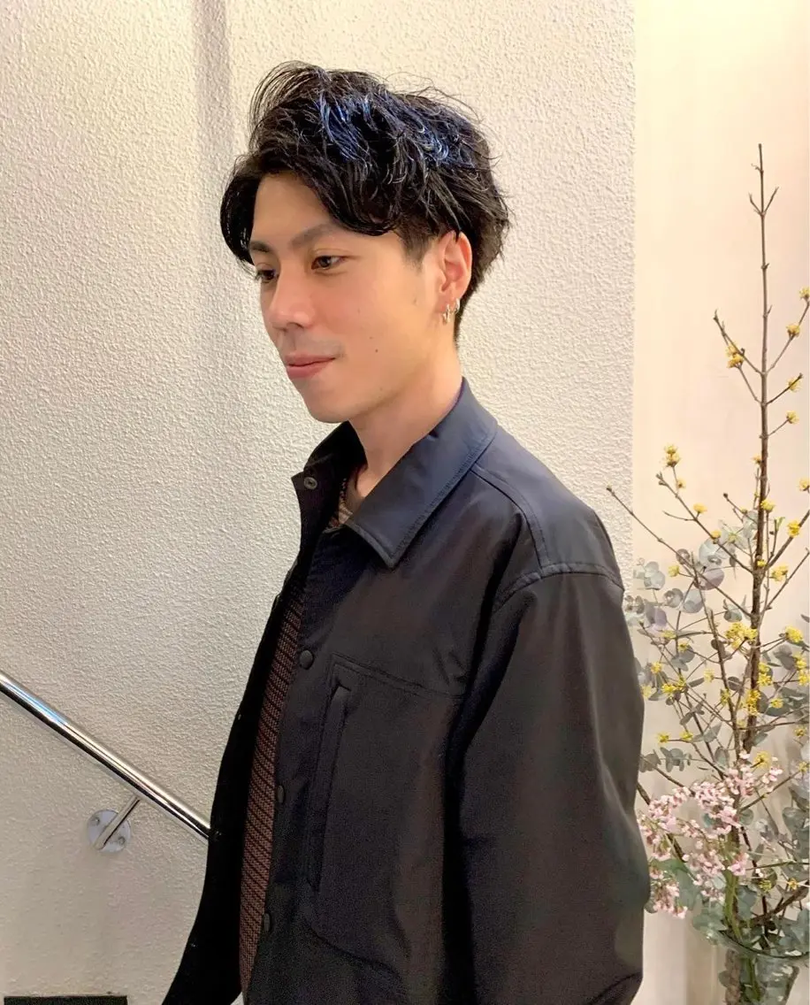 ショート パーマ メンズ メンズパーマ ショートヘア 🌿ボブ パーマ高橋啓太🌿のヘアスタイル