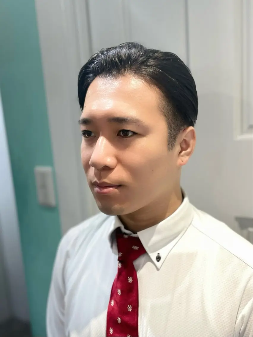 ショート メンズ 原 千景のヘアスタイル